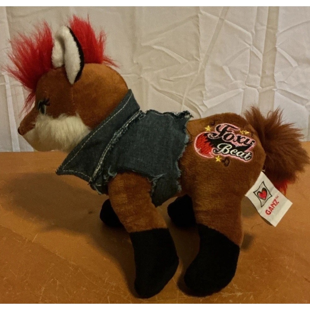 GANZ Webkinz Rockerz Fox #HM5120 Plush No Code